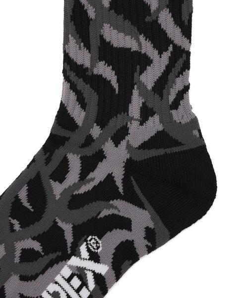 AVIREX（アヴィレックス）の「TRIBAL CAMOUFLAGE SOCKS 2PACK‐SET / トライバルカモ柄 ソックス 2パックセット / AVIREX / アヴィレックス（ソックス/靴下・メンズ・ブラック・F）」の4枚目の写真