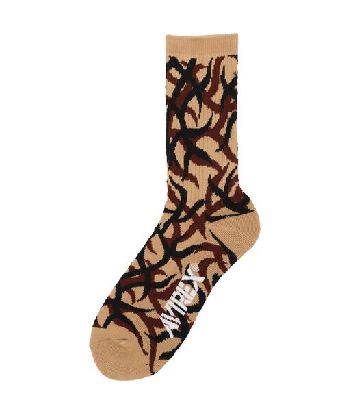 AVIREX（アヴィレックス）の「TRIBAL CAMOUFLAGE SOCKS 2PACK‐SET / トライバルカモ柄 ソックス 2パックセット / AVIREX / アヴィレックス（ソックス/靴下・メンズ・ブラック・F）」の7枚目の写真