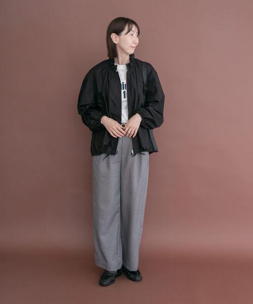 ITEMS URBANRESEARCH（アイテムズ アーバンリサーチ）の「フリル襟ブルゾン（ブルゾン・レディース・カーキ/ライトブラウン/ブラック・FREE）」の7枚目の写真