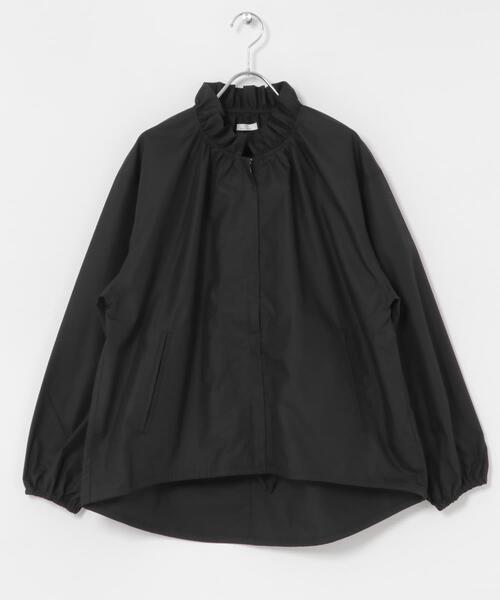 ITEMS URBANRESEARCH（アイテムズ アーバンリサーチ）の「フリル襟ブルゾン（ブルゾン・レディース・カーキ/ライトブラウン/ブラック・FREE）」の8枚目の写真