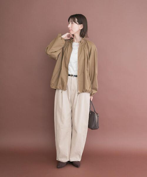 ITEMS URBANRESEARCH（アイテムズ アーバンリサーチ）の「フリル襟ブルゾン（ブルゾン・レディース・カーキ/ライトブラウン/ブラック・FREE）」の19枚目の写真