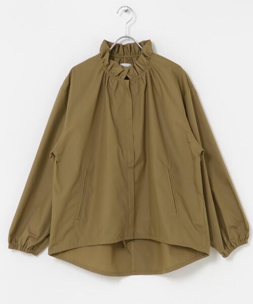 ITEMS URBANRESEARCH（アイテムズ アーバンリサーチ）の「フリル襟ブルゾン（ブルゾン・レディース・カーキ/ライトブラウン/ブラック・FREE）」の21枚目の写真