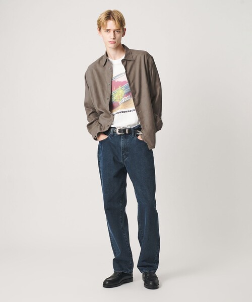 BEAUTY&YOUTH UNITED ARROWS(ビューティーアンドユースユナイテッドアローズ)の「スエードタッチ レギュラー スクエア シャツ FORM型(シャツ/ブラウス・メンズ・ダークグレー/グレー系・M/XL/S/L)」の4枚目の写真