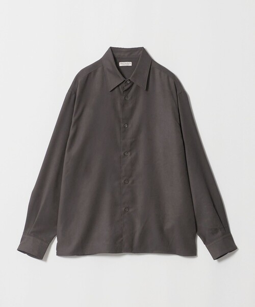 BEAUTY&YOUTH UNITED ARROWS(ビューティーアンドユースユナイテッドアローズ)の「スエードタッチ レギュラー スクエア シャツ FORM型(シャツ/ブラウス・メンズ・ダークグレー/グレー系・M/XL/S/L)」の13枚目の写真
