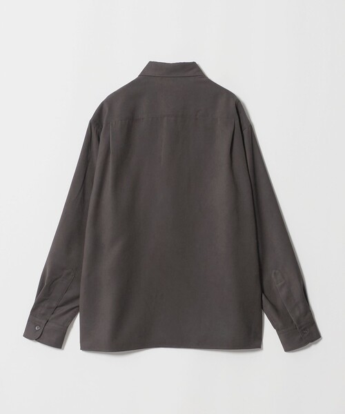BEAUTY&YOUTH UNITED ARROWS(ビューティーアンドユースユナイテッドアローズ)の「スエードタッチ レギュラー スクエア シャツ FORM型(シャツ/ブラウス・メンズ・ダークグレー/グレー系・M/XL/S/L)」の14枚目の写真