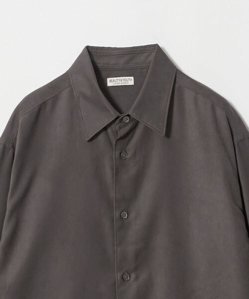 BEAUTY&YOUTH UNITED ARROWS(ビューティーアンドユースユナイテッドアローズ)の「スエードタッチ レギュラー スクエア シャツ FORM型(シャツ/ブラウス・メンズ・ダークグレー/グレー系・M/XL/S/L)」の15枚目の写真