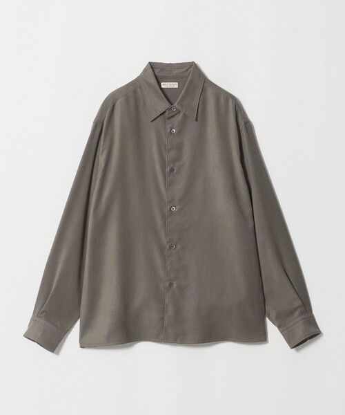 BEAUTY&YOUTH UNITED ARROWS(ビューティーアンドユースユナイテッドアローズ)の「スエードタッチ レギュラー スクエア シャツ FORM型(シャツ/ブラウス・メンズ・ダークグレー/グレー系・M/XL/S/L)」の22枚目の写真