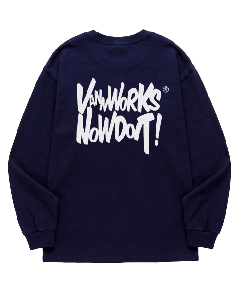 VANNWORKS(バンワークス)の「NOW DOIT ロングスリーブ (VLS0082) ネイビー(Tシャツ/カットソー・メンズ・その他・SMALL/MEDIUM/LARGE/X-LARGE/XX-LARGE)」の3枚目の写真