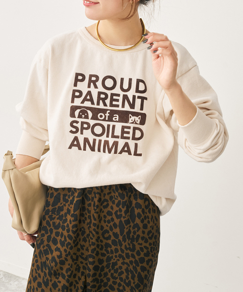 Spick & Span(スピックアンドスパン)の「Mixta /ミクスタ CREW NECK SWEAT クルーネックスウェット(スウェット・レディース・エメラルドブルー/アイボリー・SMALL)」の1枚目の写真
