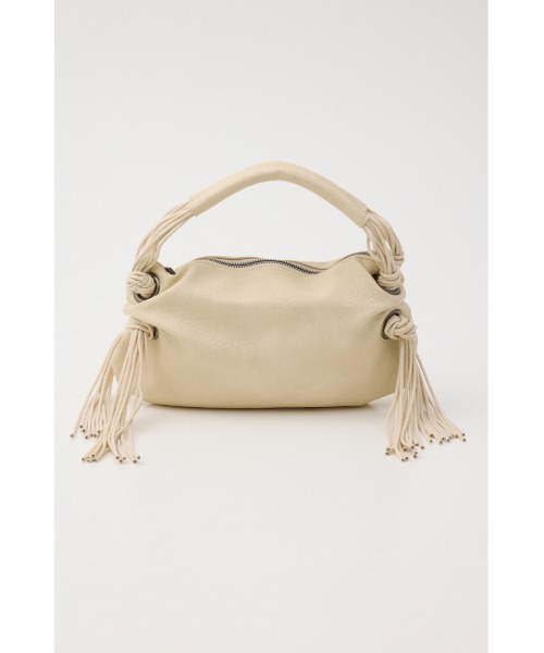 LAGUA GEM(ラグアジェム)の「FAUX LEATHER FRINGE バッグ(ショルダーバッグ・レディース・オフホワイト/ブラック・FREE)」の2枚目の写真