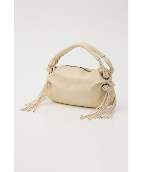 LAGUA GEM(ラグアジェム)の「FAUX LEATHER FRINGE バッグ(ショルダーバッグ・レディース・オフホワイト/ブラック・FREE)」の8枚目の写真