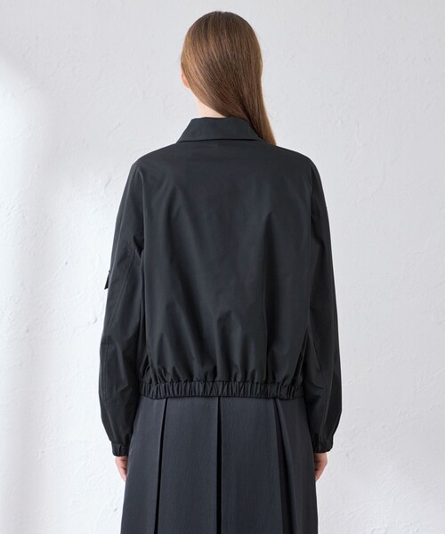 MACKINTOSH LONDON(マッキントッシュ ロンドン)の「ピーチツイルステンカラーブルゾン(ブルゾン・レディース・カーキ/ブラック・38)」の9枚目の写真