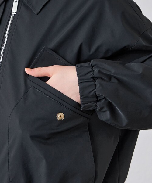 MACKINTOSH LONDON(マッキントッシュ ロンドン)の「ピーチツイルステンカラーブルゾン(ブルゾン・レディース・カーキ/ブラック・38)」の10枚目の写真