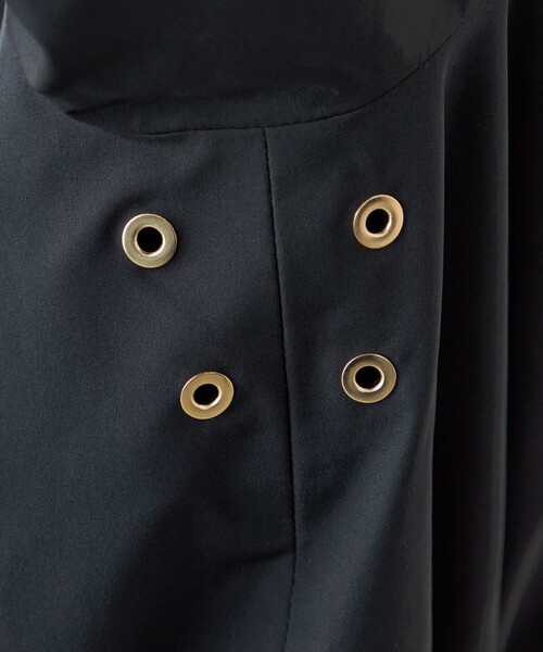 MACKINTOSH LONDON(マッキントッシュ ロンドン)の「ピーチツイルステンカラーブルゾン(ブルゾン・レディース・カーキ/ブラック・38)」の3枚目の写真