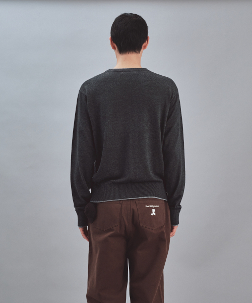Rest&Recreation(レストアンドレクリエーション)の「LAYERED V-NECK WOOL KNIT - CHARCOAL(ニット/セーター・レディース・その他・LARGE/SMALL)」の8枚目の写真