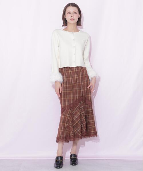 JILL by JILL STUART(ジルバイジルスチュアート)の「レーストリムマーメイドスカート(スカート・レディース・ブラック/ピンク/ブラウン系その他・SMALL/MEDIUM)」の18枚目の写真