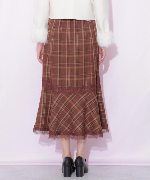 JILL by JILL STUART(ジルバイジルスチュアート)の「レーストリムマーメイドスカート(スカート・レディース・ブラック/ピンク/ブラウン系その他・SMALL/MEDIUM)」の10枚目の写真