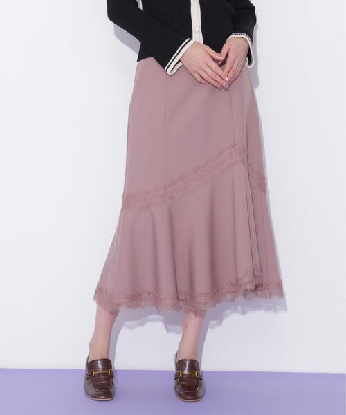 JILL by JILL STUART(ジルバイジルスチュアート)の「レーストリムマーメイドスカート(スカート・レディース・ブラック/ピンク/ブラウン系その他・SMALL/MEDIUM)」の11枚目の写真