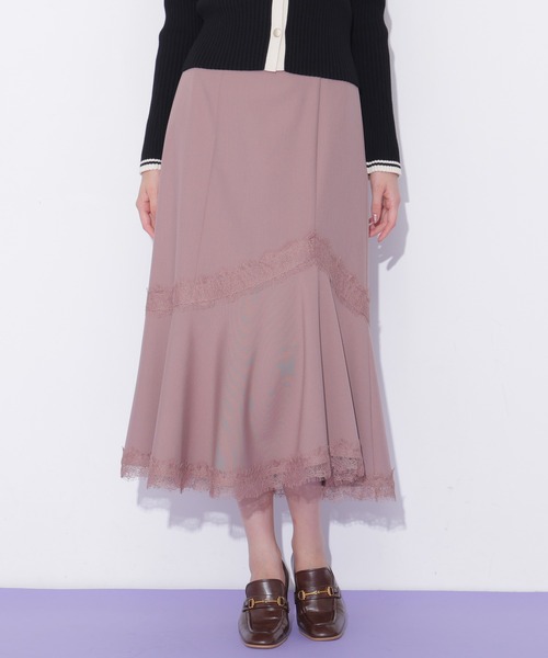 JILL by JILL STUART(ジルバイジルスチュアート)の「レーストリムマーメイドスカート(スカート・レディース・ブラック/ピンク/ブラウン系その他・SMALL/MEDIUM)」の22枚目の写真
