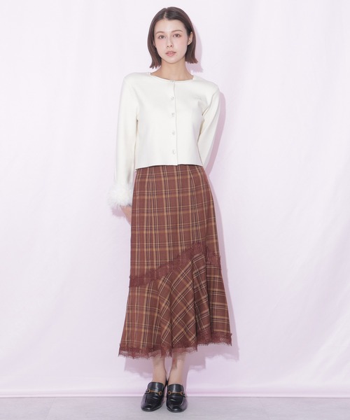 JILL by JILL STUART(ジルバイジルスチュアート)の「レーストリムマーメイドスカート(スカート・レディース・ブラック/ピンク/ブラウン系その他・SMALL/MEDIUM)」の14枚目の写真