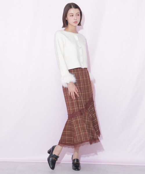 JILL by JILL STUART(ジルバイジルスチュアート)の「レーストリムマーメイドスカート(スカート・レディース・ブラック/ピンク/ブラウン系その他・SMALL/MEDIUM)」の16枚目の写真