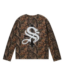 ロンTee|Cross Rhinestone Long Sleeve Tee|SUPPLIER
