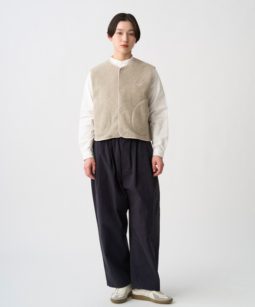 DANTON(ダントン)の「Women's Fleece Collarless Vest(ベスト・レディース・チャコール/クリーム/ブラウン系その他/ブラウン/ブラック・36/38)」の9枚目の写真