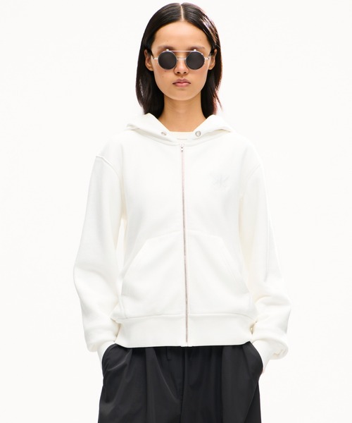 KENZO（ケンゾー）の「KENZO DOUBLE K CLASSIC ZIP UP HOODIE（パーカー・レディース・ホワイト系その他・SMALL/X-SMALL/MEDIUM）」の4枚目の写真