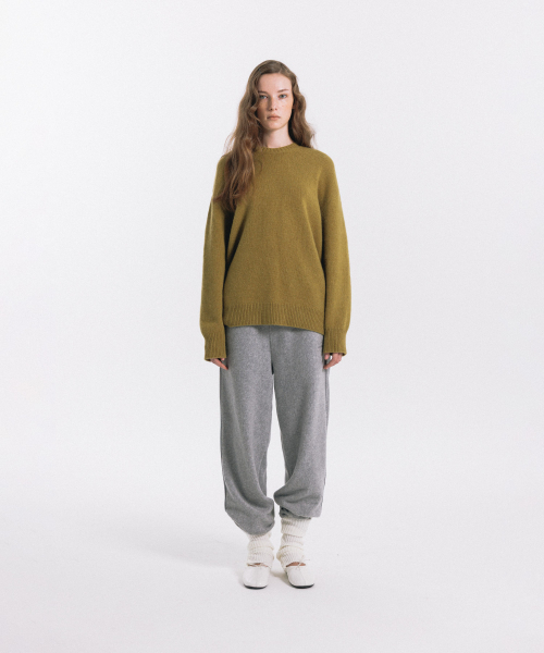 haag(ヘイグ)の「a round knit (olive)(ニット/セーター・レディース・その他・FREE)」の8枚目の写真