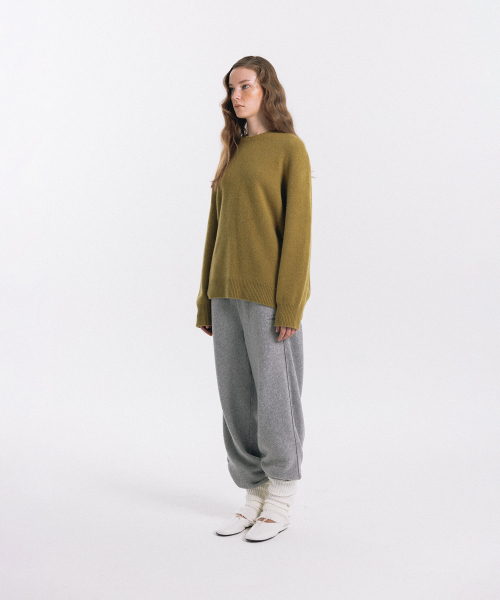 haag(ヘイグ)の「a round knit (olive)(ニット/セーター・レディース・その他・FREE)」の9枚目の写真
