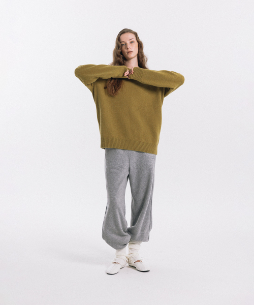 haag(ヘイグ)の「a round knit (olive)(ニット/セーター・レディース・その他・FREE)」の12枚目の写真