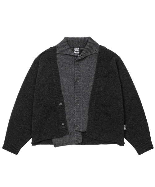 AJOBYAJO（アジョバイアジョ）の「Double Layered Turtleneck Cardigan [CHARCOAL]（カーディガン/ボレロ・レディース・その他・MEDIUM/LARGE）」の2枚目の写真