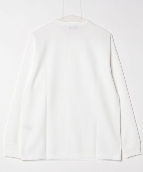 GLOSTER（グロスター）の「ワッフルヘンリーネックロンＴ（Tシャツ/カットソー・メンズ・チャコールグレー/ライトグレー/オフホワイト・M）」の4枚目の写真