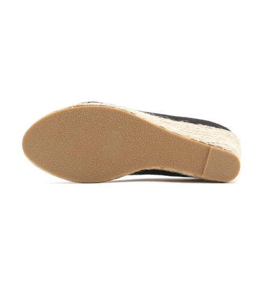 Luz Llena (glifeed） （ラズレナグリフィード）の「[8cmヒール]ジュートウェッジオープントゥパンプス（パンプス・レディース・ホワイト×ネイビー/インディゴブルー/カーキ/ブラック/アイボリー/ホワイト系その他/ピンク/レッド/ブラック系その他/イエロー/ベージュ・SMALL/LARGE/MEDIUM/X-LARGE）」の13枚目の写真