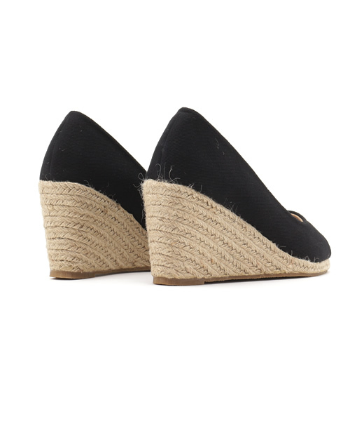 Luz Llena (glifeed） （ラズレナグリフィード）の「[8cmヒール]ジュートウェッジオープントゥパンプス（パンプス・レディース・ホワイト×ネイビー/インディゴブルー/カーキ/ブラック/アイボリー/ホワイト系その他/ピンク/レッド/ブラック系その他/イエロー/ベージュ・SMALL/LARGE/MEDIUM/X-LARGE）」の14枚目の写真