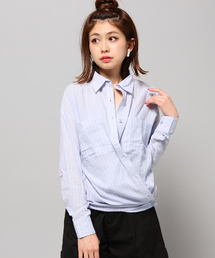 EGOIST | 2WAYストライプシャツ(シャツ/ブラウス)