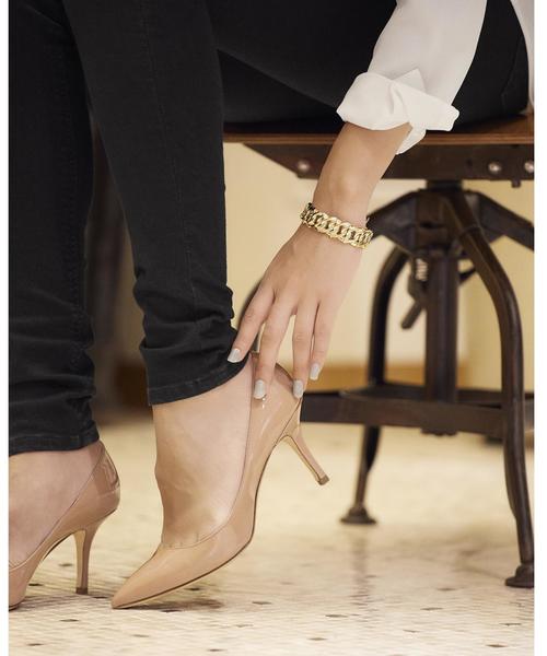 PHILIPPE AUDIBERT（フィリップ オーディベール）の「PHILIPPE AUDIBERT  ワイドチェーンブレスレット GD / フィリップオーディベール（ブレスレット・レディース・ゴールド・フリー）」の2枚目の写真