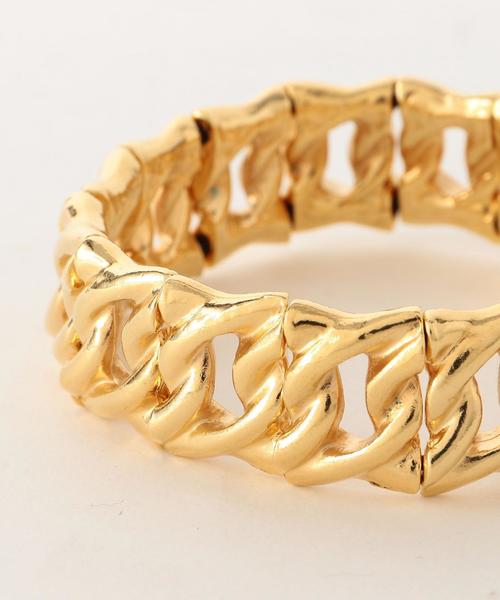 PHILIPPE AUDIBERT（フィリップ オーディベール）の「PHILIPPE AUDIBERT  ワイドチェーンブレスレット GD / フィリップオーディベール（ブレスレット・レディース・ゴールド・フリー）」の5枚目の写真