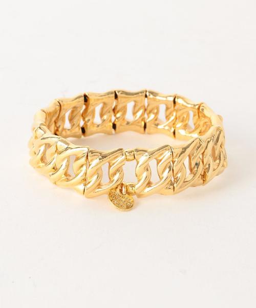 PHILIPPE AUDIBERT（フィリップ オーディベール）の「PHILIPPE AUDIBERT  ワイドチェーンブレスレット GD / フィリップオーディベール（ブレスレット・レディース・ゴールド・フリー）」の8枚目の写真