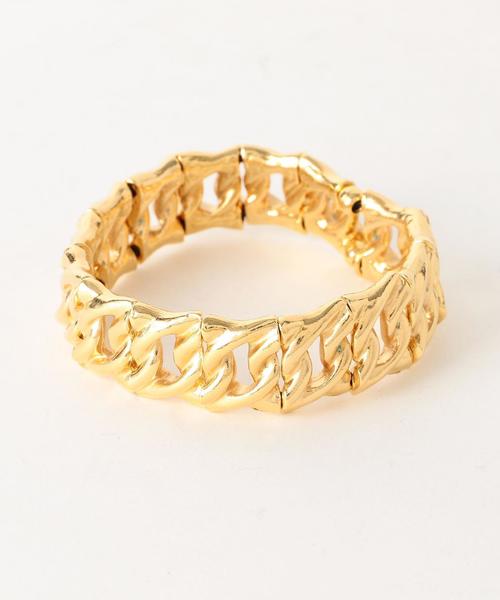 PHILIPPE AUDIBERT（フィリップ オーディベール）の「PHILIPPE AUDIBERT  ワイドチェーンブレスレット GD / フィリップオーディベール（ブレスレット・レディース・ゴールド・フリー）」の10枚目の写真