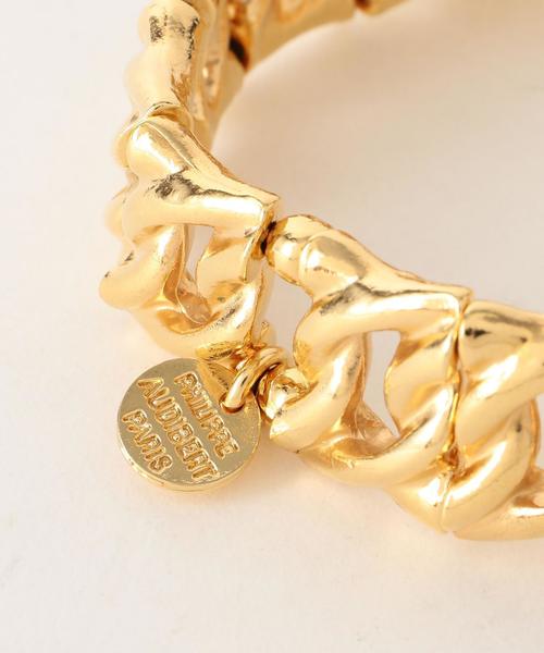 PHILIPPE AUDIBERT（フィリップ オーディベール）の「PHILIPPE AUDIBERT  ワイドチェーンブレスレット GD / フィリップオーディベール（ブレスレット・レディース・ゴールド・フリー）」の11枚目の写真