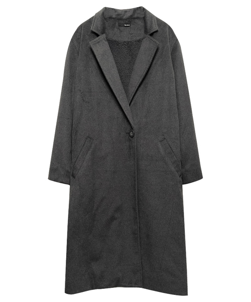 Re:EDIT（リエディ）の「[リエディ]裏地付きあったかチェスターコートアウター/コート（チェスターコート・レディース・キャメル/ライトグレー/タン/ベージュ系その他/グレー/チャコールグレー/ダークベージュ/アッシュグレー/トップグレー/ブラック/ピンクベージュ/ベージュ/ダークグレー/ダークブラック・LARGE/MEDIUM）」の6枚目の写真