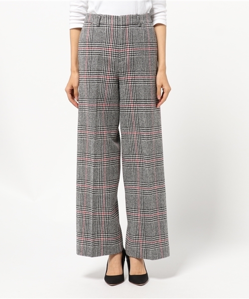 BLUE LABEL CRESTBRIDGE(ブルーレーベルクレストブリッジ)の「グレンチェックツイード ワイドパンツ(その他パンツ・レディース・グレー/ブラック・38/36)」の3枚目の写真