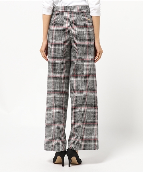 BLUE LABEL CRESTBRIDGE(ブルーレーベルクレストブリッジ)の「グレンチェックツイード ワイドパンツ(その他パンツ・レディース・グレー/ブラック・38/36)」の5枚目の写真