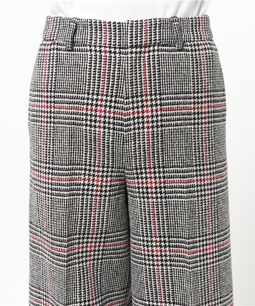 BLUE LABEL CRESTBRIDGE(ブルーレーベルクレストブリッジ)の「グレンチェックツイード ワイドパンツ(その他パンツ・レディース・グレー/ブラック・38/36)」の6枚目の写真