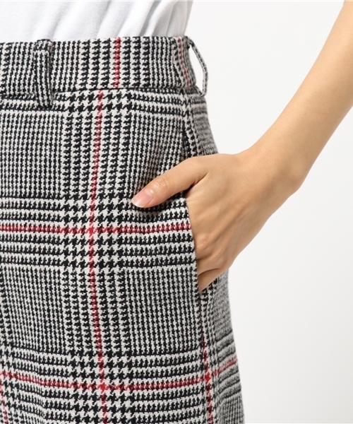 BLUE LABEL CRESTBRIDGE(ブルーレーベルクレストブリッジ)の「グレンチェックツイード ワイドパンツ(その他パンツ・レディース・グレー/ブラック・38/36)」の8枚目の写真