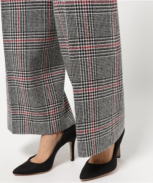 BLUE LABEL CRESTBRIDGE(ブルーレーベルクレストブリッジ)の「グレンチェックツイード ワイドパンツ(その他パンツ・レディース・グレー/ブラック・38/36)」の9枚目の写真