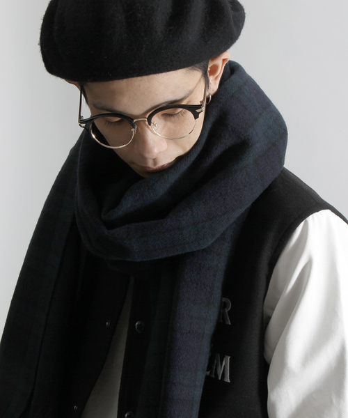 WEGO(ウィゴー)の「WEGO/チェックストール(ストール/ショール・メンズ・レッド系その他2/ブルー系その他2/ブラック系その他2/グリーン系その他2・FREE)」の3枚目の写真