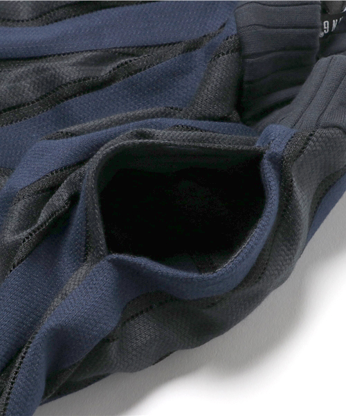 CHUBBYGANG(チャビーギャング)の「ボーダーラッセルワイドパンツ(その他パンツ・キッズ・ブラック/オフホワイト・130/160/140/150/110/120/100)」の8枚目の写真