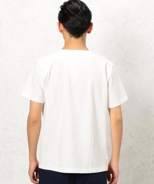 Champion（チャンピオン）の「別注 [チャンピオン] BC CHAMPION GLR ROCHE PK Tシャツ ◆（Tシャツ/カットソー・メンズ・オフホワイト/ブラック/グレー/ダークグリーン/コバルトブルー/パープル・LARGE/MEDIUM/SMALL）」の8枚目の写真